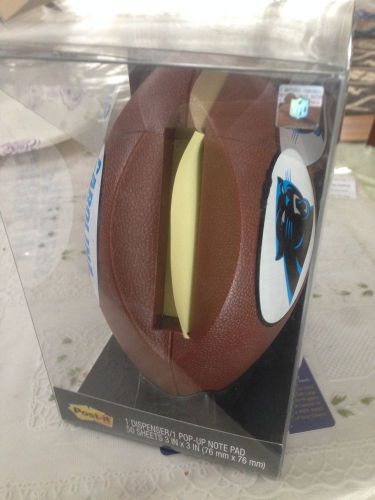 New Carolina Panthers NFL Football Shaped  Pop-Up Note Dispenser