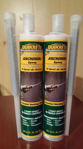 (2) Quickrete anchoring adhesive tubes with mixing nozzles.