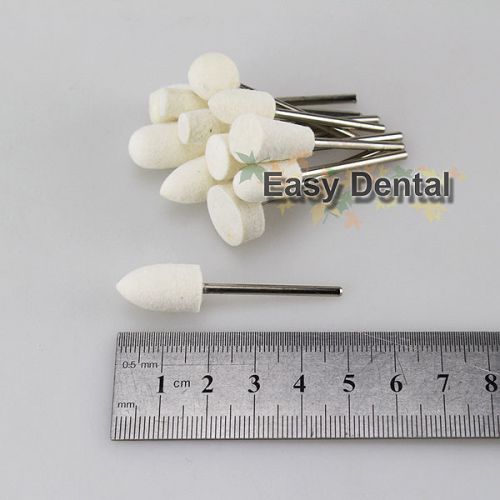 12pcs HP Felt Burs Drill Polisher Dremel Rotary Tool Jewelry Dental 2.35mm
