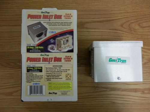 Gen tran power inlet box model 14302 30 amps - 7500 watts 125/250 volts for sale