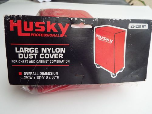 Vintage HUSKY Padded Tool Box Chest Cabinet Cover 29&#034;x18&#034;x56&#034; Nylon Dust Cover