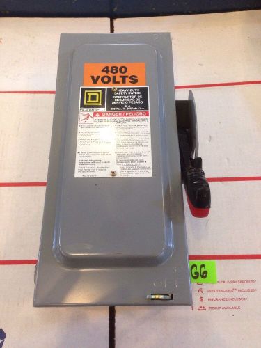 Square d h361 heavy duty safety switch 600v 30a warranty fast shipping!! for sale