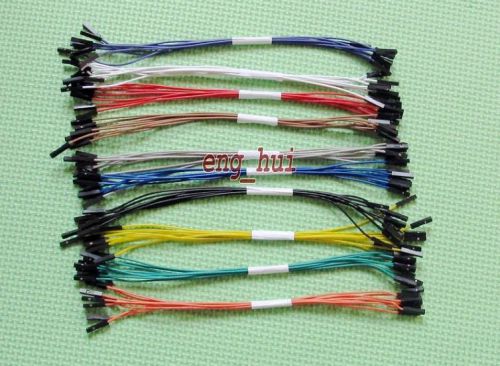 10 colors x 8pcs 2.54mm F/F 1p Dupont Color Jumper Cable For Arduino Board 20CM