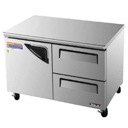 Turbo Air TUF-48SD-D2, 1 Door and 2 Drawers Undercounter Freezer