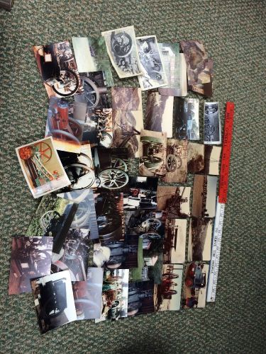 Vtg Antique Hit &amp; Miss Gas Engine Original Photo Large Lot Pictures From 1970&#039;s