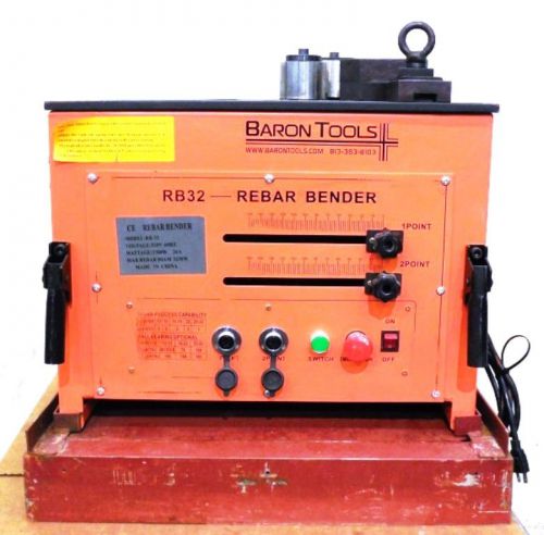 Baron tools ce rebar bender rb-32, max rebar diameter 1 1/4&#034;, upto #8 rebar for sale