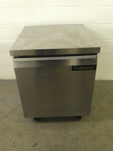 Continental swf27 work top freezer 27&#034; wide one-section stainless steel flat for sale