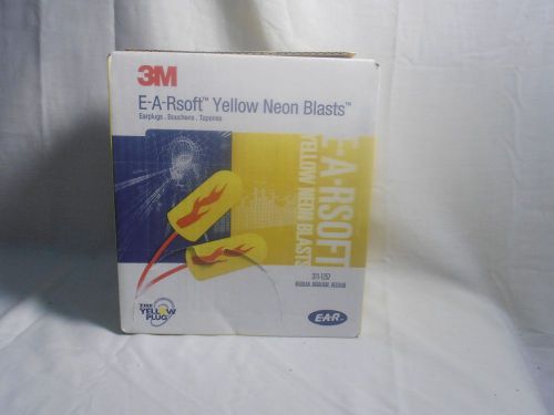 3M E-A-Rsoft 311-1256 Yellow Medium Polyurethane Foam Disposable ear plugs