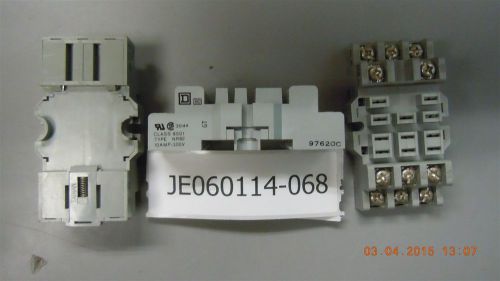 Lot of Square D Class 8501 Type NR82 10 Amp 300V 11 Pin Socket Relays