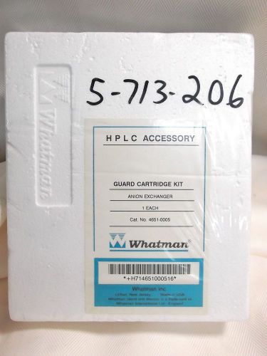 Whatman hplc guard cartridge kit  anion exchange 4651-0005 - new - for sale