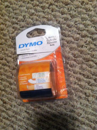 3PK Dymo Letra Tag Variety Pack Refill Tapes LetraTag LT-100 &amp; QX50 Label Makers