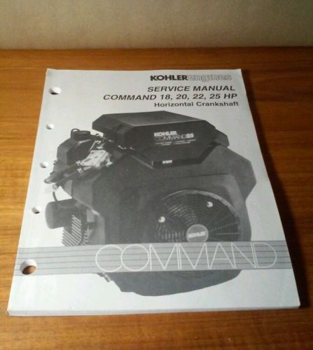 Kohler command 18, 20, 22, 25 hp horizontal shaft engine service manual for sale