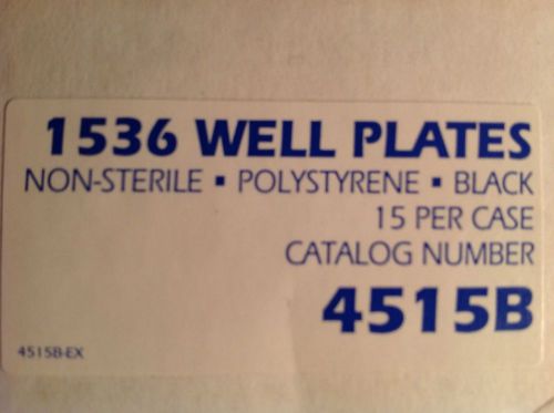 Thermo 4515B, 1536 Well Plate, Black, Non-Sterile,Polystyrene, Case of 15
