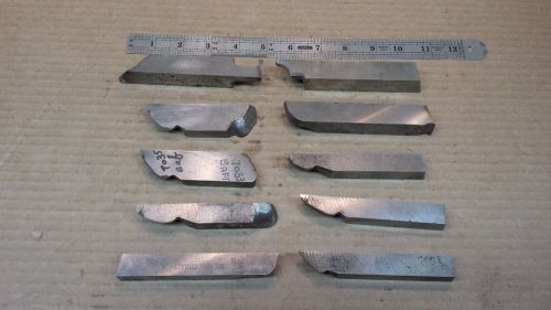 LOT OF 10 ASSORTED TOOL BITS 1&#034;, 3/4&#034;, 5/8&#034;, CLEVELAND MO-MAX HSS