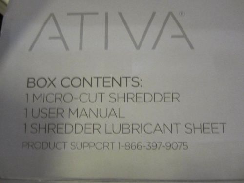 Ativa 10-Sheet Microcut Shredder (10MC02)