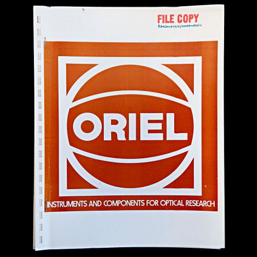 Oriel Model 7070 Photomultiplier Detection System Manual