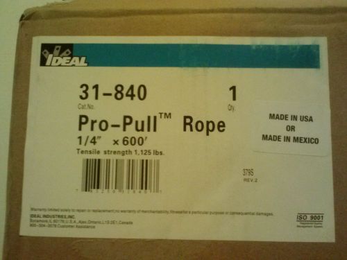 IDEAL 31-840 1/4X600&#039; PULLROPE