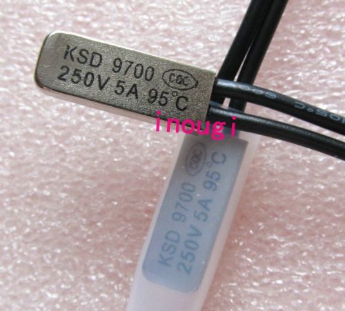 KSD 9700 95?C 250V 5A Thermostat Temperature BiMetal Switch NC Close 3 pcs New