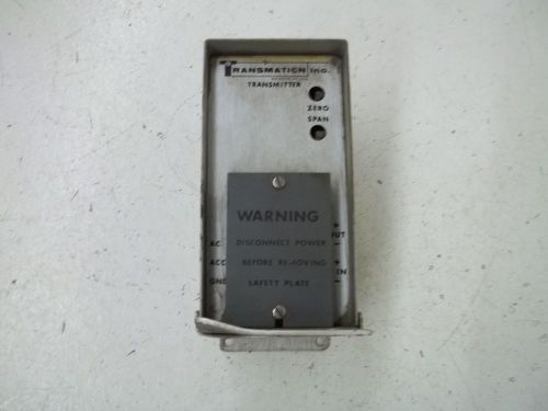 TRANSMATION INC. 270T-09 TRANSMITTER 0 TO 5 AMPS AC(AS PICTURED) *USED*