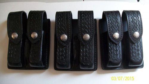 Safariland 3197 double magazine pouch Used  Lot of 3 Pouches Golck 17 22