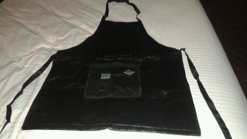 Black leather apron for sale