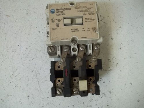 WESTINGHOUSE A200M1CAC STARTER MODEL J SIZE 1 *USED*