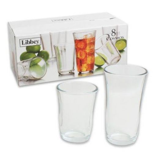 Libbey 8 Piece Glassware Set(4 Beverage 12 Oz. &amp; 4 Coolers 18 Oz.)