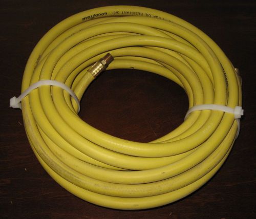 GOODYEAR YELLOW OIL RESISTANT 3/8&#034; X 50 FT. RUBBER AIR HOSE - NEW