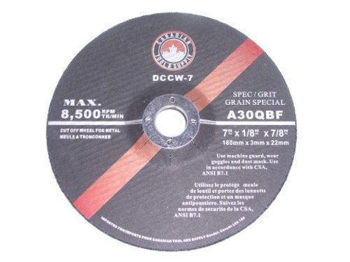 7&#034; x 1/8-Inch Depressed Centre Cut Off Wheel for Steel [box of 50] Type-42