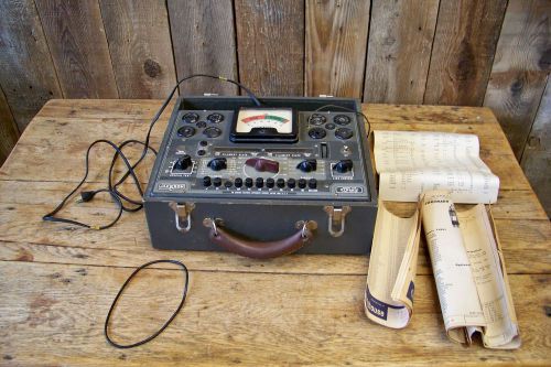 Old vintage jackson model 636 dynamic radio tube tester ~ parts repair tool for sale