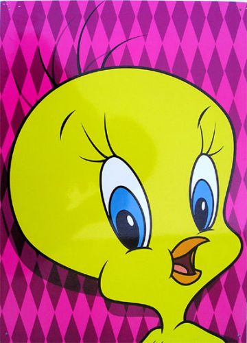 Tweety bird looney tunes cartoon classic metal sign for sale