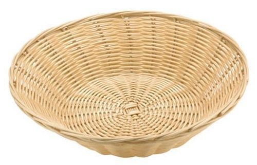 Paderno World Cuisine Splayed Round Polyrattan Bread Basket, 7-1/8-Inch