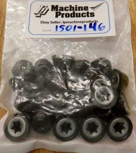 Black Plastic Nut Cap, 5/16 Stud Dia, .835 Cap Dia, .440 height - New Bag of 25