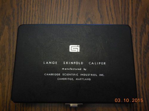 Lange Skinfold Caliper and Case / Cambridge Scientific Industries Inc. / Medical