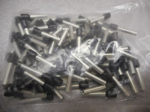 WEIDMULLER 056570 FERRULE,TERMINAL CABLE END 10AWG,20MM,BLACK (LOT OF 100)