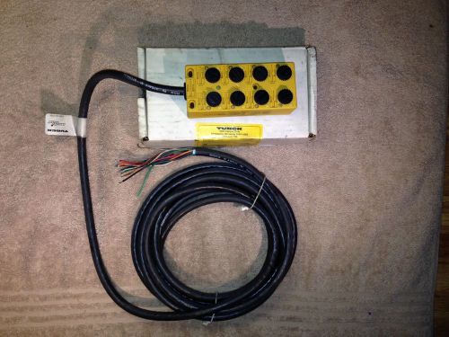 NOS TURCK VBKB-80-X9-5 Microfast Junction Box, Multibox, With Cable