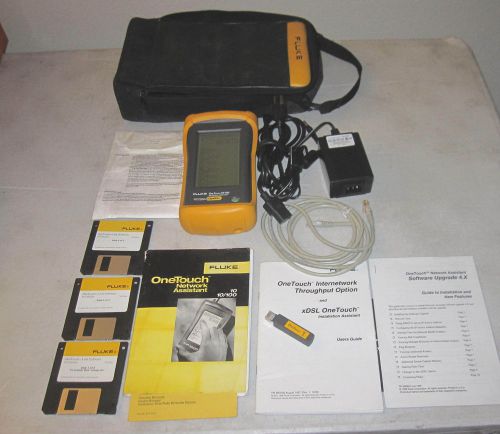 FLUKE ONETOUCH 10/100 NETWORK ASSISTANT ANALYZER TESTER ONE TOUCH LINK SOFTWARE