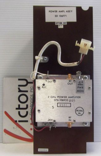 USED Harris Farinon 076-106935 2GHz Power Amplifier w/ Power Amplifier Assembly