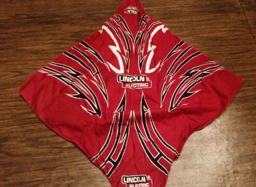 LINCOLN ELECTRIC Welding Welder Red / Black Tribal BANDANA Cloth Handkerchief