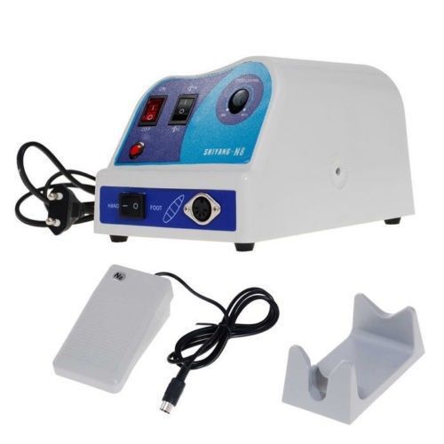 Dental marathon lab electric 50k rpm micro motor n8 w/ hand &amp; foot control for sale