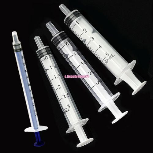 40pcs 1ml 2.5ml 3ml 5ml cc disposable syringes samplers for hydroponics nutrient for sale