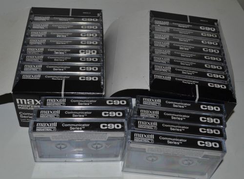 MAXELL PROFESSIONAL INDUSTRIAL CASSETTE TAPE LOT OF 27 C90 TAPES
