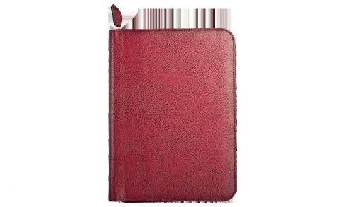 Day-Timer Biscayne Leather Zippered Planner Cover Journal Size RED Item #8299