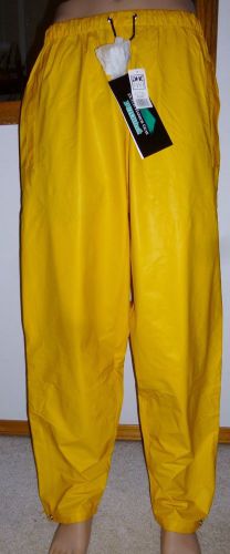 DUTCH HARBOR GEAR yellow rain TECH gear pants size XL NWT
