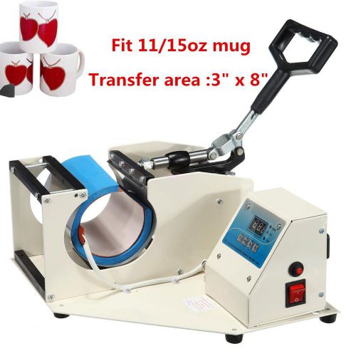 Cup glass textiles heat press machine sublimation heat transfer fit 11/15oz mug for sale