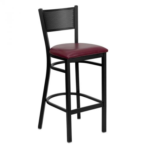 Oscar Metal Black Stool UPH SEAT