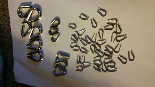 STAINLESS STEEL ROPE THIMBLES ASORTED SIZES