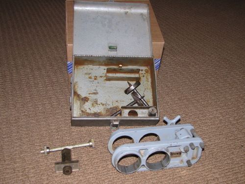 Vintage russwin door lock installation kit &amp; hinge mortising jig for sale
