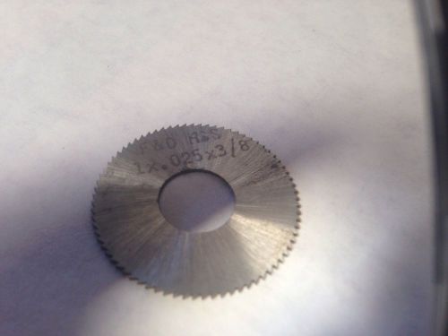 F&amp;d 1&#034; x 0.025 x 3/8&#034;  small teeth high speed 3/8&#034; arbor metal slitting saw for sale