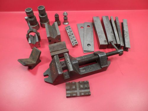 Machinist Milling Tools: V Blocks, Parallels, Vise, Jacks